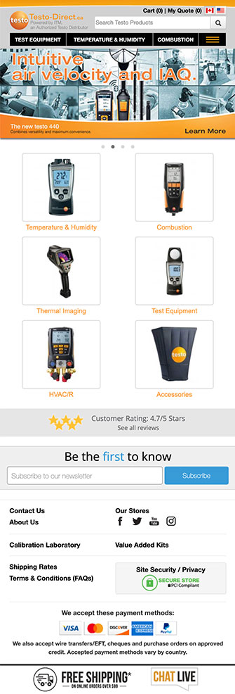 Testo-Direct.ca - Proudly carrying the full like of Testo tools