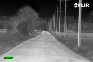 FLIR Scout TS32r Pro Thermal Night Vision Monocular at 750 Yards Distance