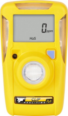 Honeywell BW Clip Series Single-Gas Detector, H<sub>2</sub>S, 0 to 100 ppm, three-year-