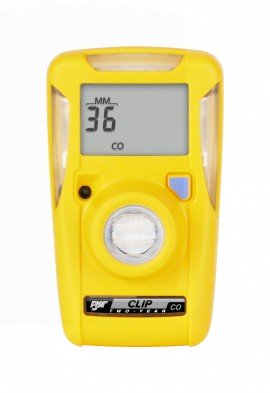 Honeywell BW Clip Series Single-Gas Detector, CO, 0 to 300 ppm, three-year-