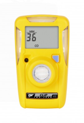Honeywell BW Clip Series Single-Gas Detector, CO, 0 to 300 ppm, three-year-