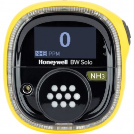 Honeywell BW Solo Single-Gas Detector with Bluetooth and yellow housing, NH<sub>3</sub>, 0 to 1000 ppm-