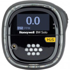 Honeywell BW Solo Single-Gas Detector with Bluetooth and black housing, H<sub>2</sub>S, 0 to 500 ppm-
