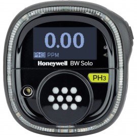 Honeywell BW Solo Single-Gas Detector with Bluetooth and black housing, PH<sub>3</sub>, 0 to 5 ppm-