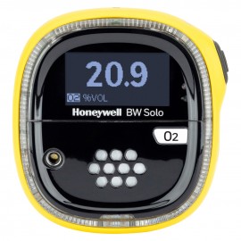 Honeywell BW Solo Single-Gas Detector with Bluetooth and yellow housing, O<sub>2</sub>, 0 to 30% v/v-
