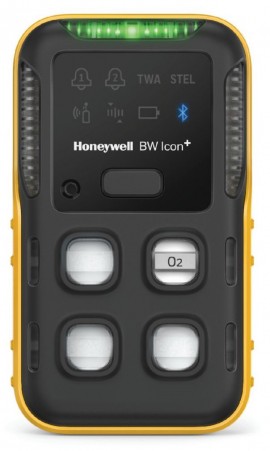 Honeywell BW Icon+ Series Single-Gas Detector, O&lt;sub&gt;2&lt;/sub&gt;, yellow-