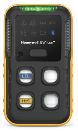 Honeywell BW Icon+ Series Multi-Gas Detector, %LEL(IR)/H<sub>2</sub>S, yellow-