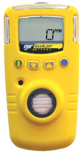 BW GAXT-D-DL GasAlert Extreme Single Gas Detector, Nitrogen Dioxide (NO&lt;sub&gt;2&lt;/sub&gt;), 0 to 100ppm-