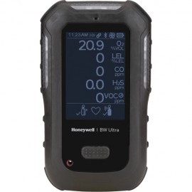 Honeywell BW Ultra Five Multi-Gas Detector with pump, O&lt;sub&gt;2&lt;/sub&gt;/LEL/H&lt;sub&gt;2&lt;/sub&gt;S/CO/CO&lt;sub&gt;2&lt;/sub&gt;/IR, black-