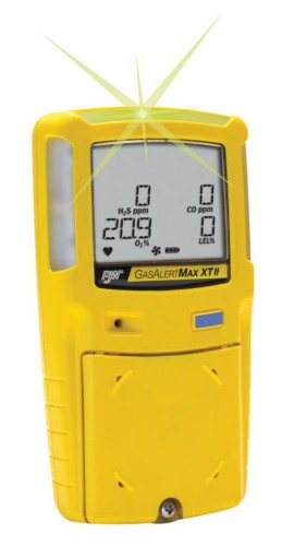 Honeywell BW Max XT II Multi-Gas Detector, O<sub>2</sub>/H<sub>2</sub>S, yellow-