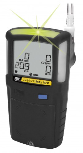 Honeywell BW Max XT II Multi-Gas Detector, O&lt;sub&gt;2&lt;/sub&gt;/%LEL/H&lt;sub&gt;2&lt;/sub&gt;S, black-