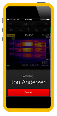 Share from anywhere with Fluke Connect.